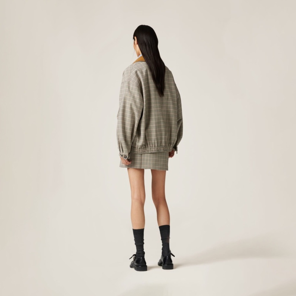 Miu Miu Checked double weave blouson jacket It36 - Picture 7 of 10